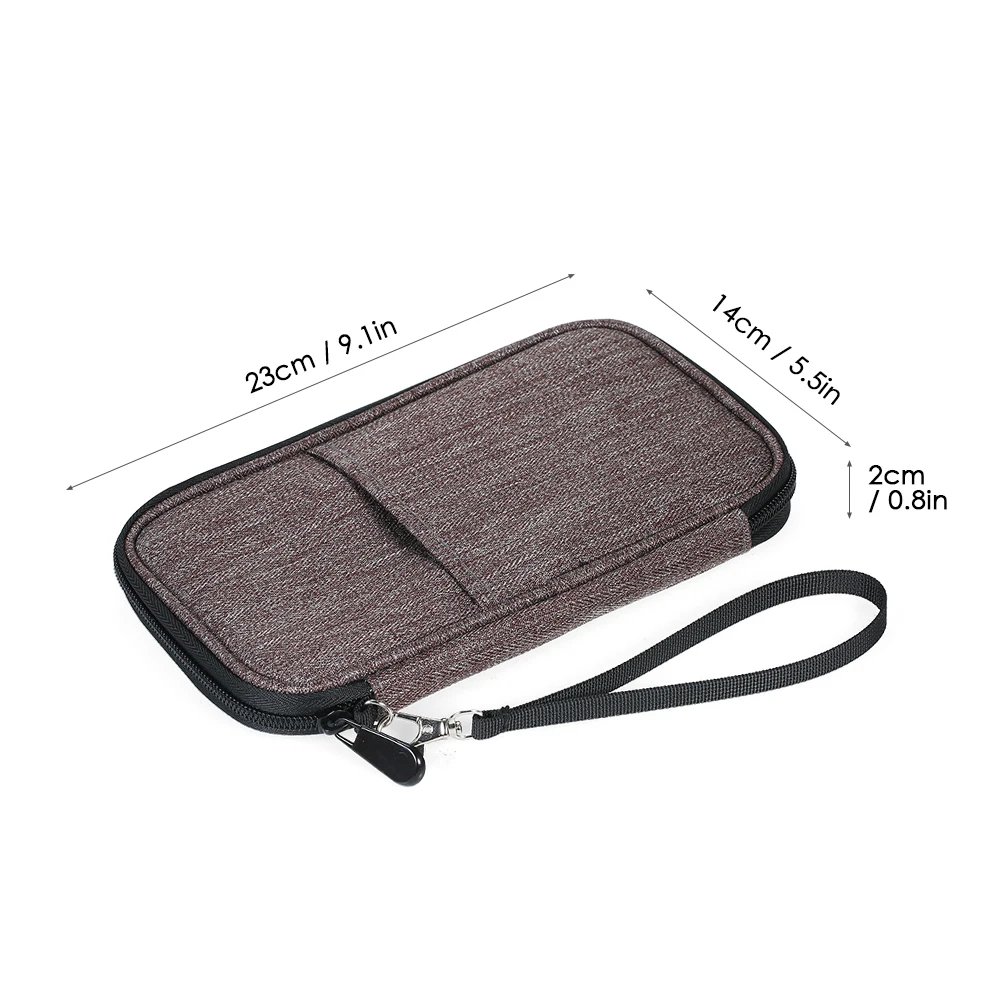 Семья чехол заграничного паспорта держатель Чехол портмоне с застежкой молнией