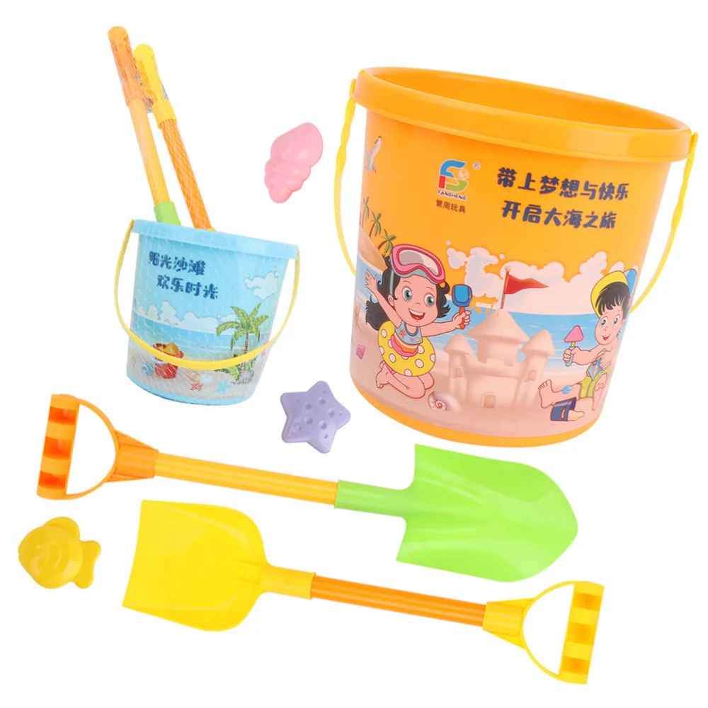 

6pcs Beach Sand Playthings Kids Seaside Toys Playing House Toys (Random Color)