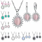 Женский комплект украшений, ожерелье и серьги в виде цветка из серебра 925 пробы, ювелирные изделия оптом