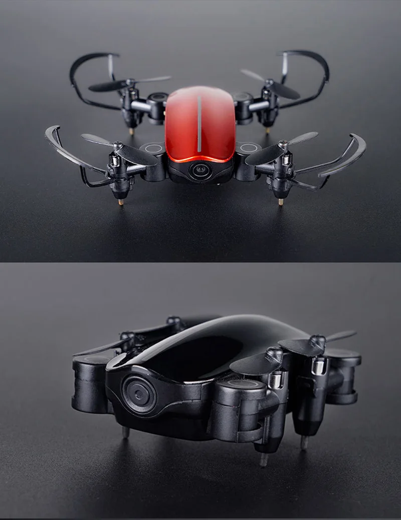 RC Мини Квадрокоптер с wifi FPV складной Дрон самолет с камерой HD RC Дрон воздушный четырехосевой вертолет микро карманные игрушки