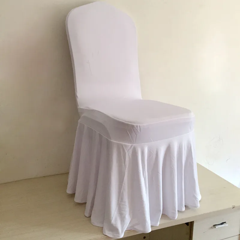 50 шт в наборе плотно сидящие Нижняя юбка из спандекса чехлы на стулья со