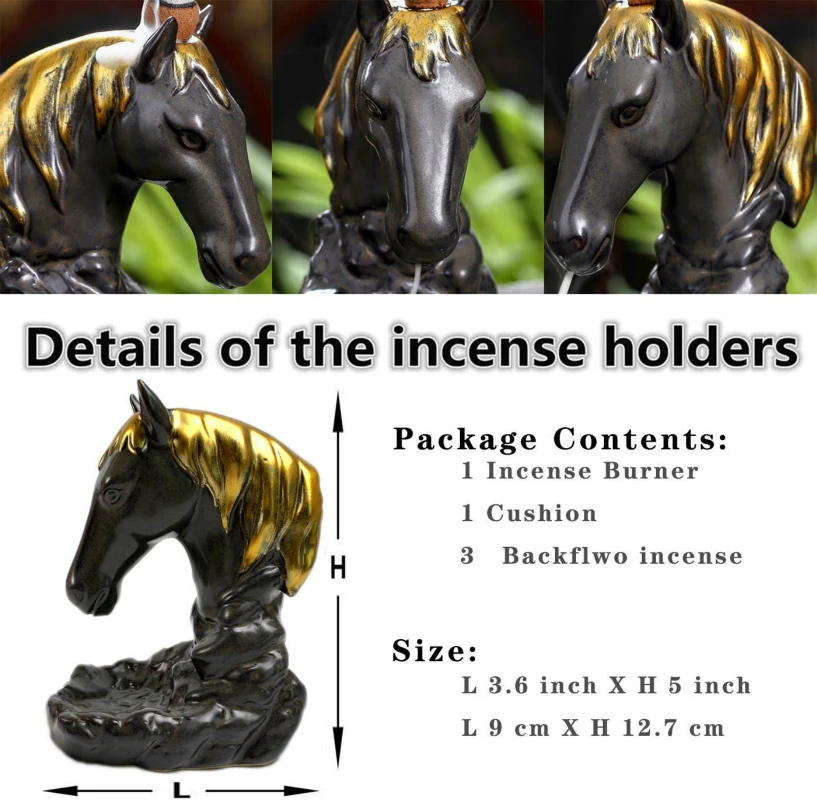 Подставка для конского ладана горелка с водопадом ручная работа керамическая