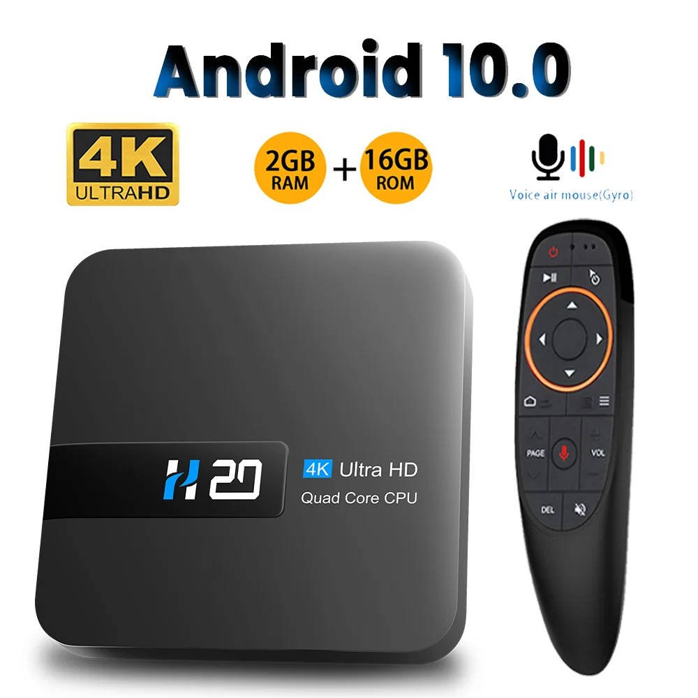 

Android tv box 4k RK3228A четырехъядерный медиаплеер 2 Гб 16 Гб ТВ-приставка android 10 youtube голосовой помощник Приставка smart tv
