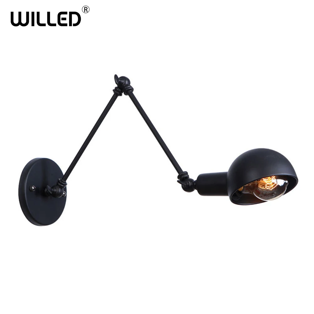 Промышленная светодиодная настенная лампа с длинным поворотом современный