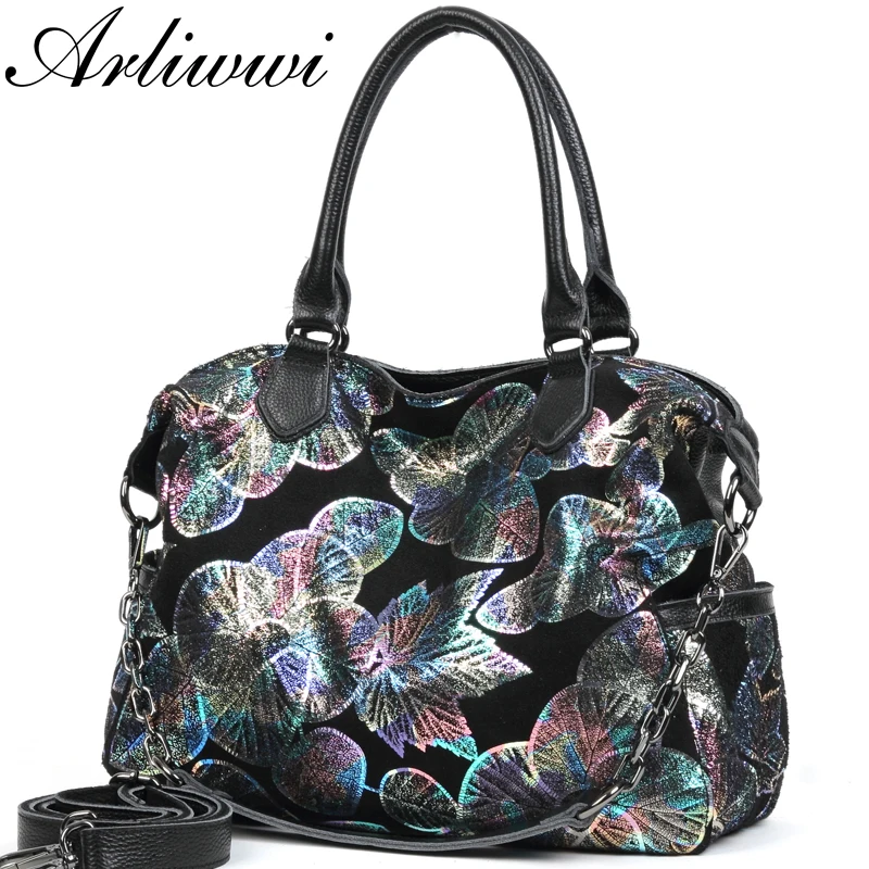 Брендовые Дизайнерские Большие женские сумки тоуты Arliwwi из натуральной кожи с