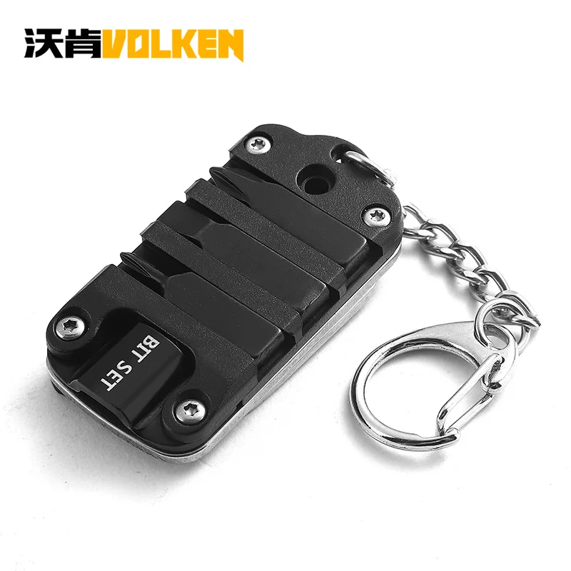 

Mini Multifunctional Outdoor Survival Keychain Easy To Carry EDC Outdoor Tool Folding Knife Hex Screwdriver Key Pendant Gift