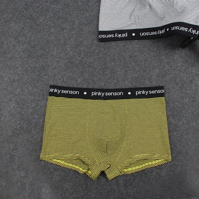 Мужское нижнее белье мягкие хлопковые трусы боксеры в полоску|Мужские боксеры| |