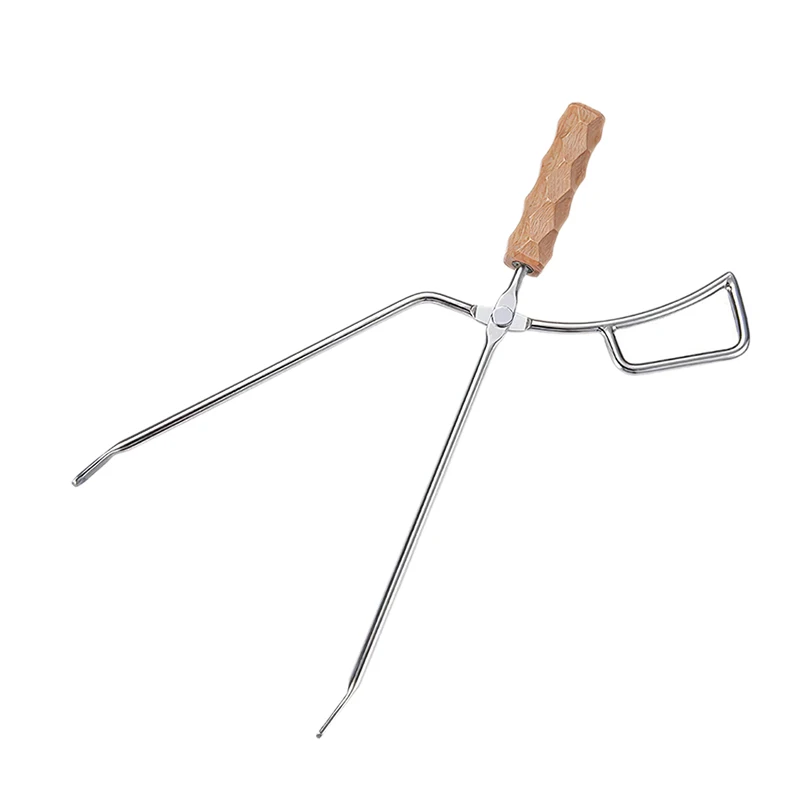 

Outdoor Camping Stainless Steel Charcoal Clip Barbecue Tong Tools Accessories Charcoal Clamp Portable Tongs Barbecue Accessorie