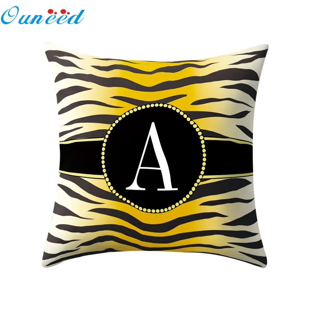 Ouneed наволочка креативный геометрический принт с буквами A P для домашнего декора