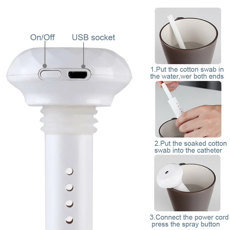 USB портативный увлажнитель воздуха Алмазный флакон диффузор тумана для дома и