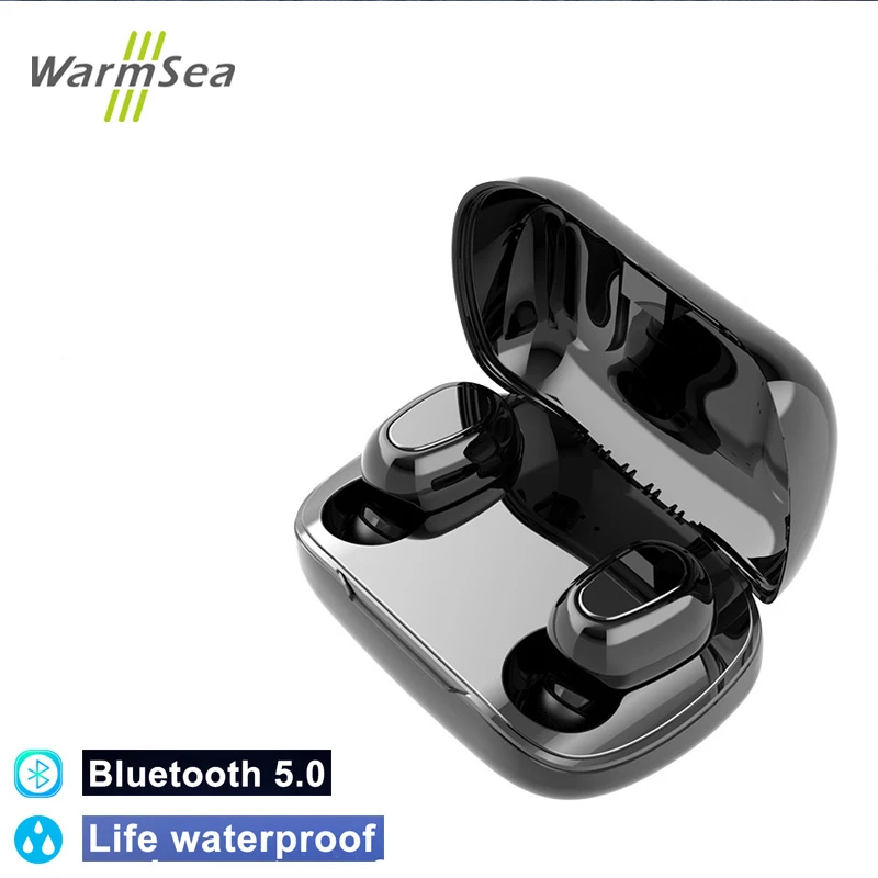 TWS Bluetooth 5,0 наушники Бас-гарнитура с микрофоном настоящие беспроводные мини-наушники для мобильного телефона для huawei Xiaomi Airdots iPhone