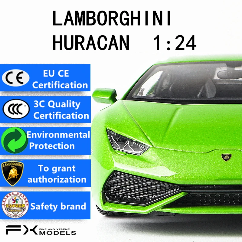 welly 1:24 Lamborghini LP610-4 car alloy car model simulation car decoration collection gift toy Die casting model boy toy