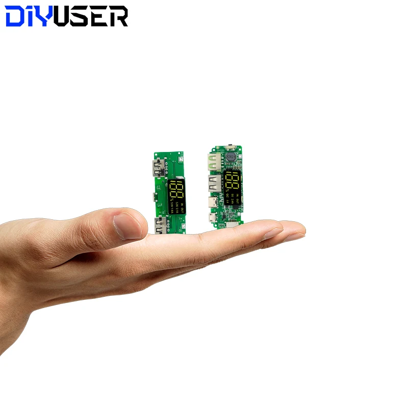 Светодиодный двойной USB 5 В 18650 а Micro/Type-C внешний аккумулятор модуль зарядки