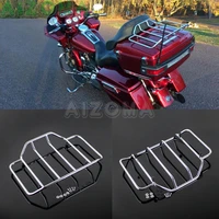 chrome motorcycle tour pack luggage top rack for harley touring electra street glide flht flhr flhs road king flh road glide