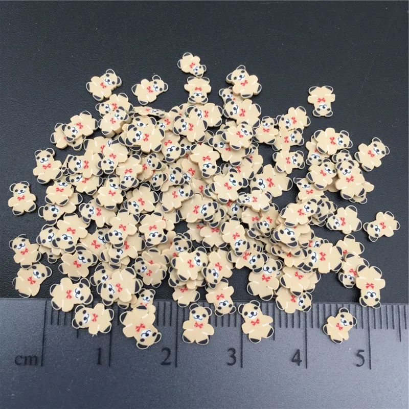 Полимерная глина в виде медведя 50 г для детского творчества мягкая рукоделия