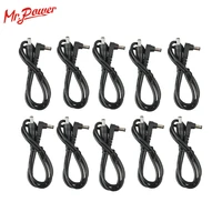 10pcs 2 1 mm guitar effect pedal dc cable sizing black guitar effect patch power lead cord for guitar effect pedal power supply