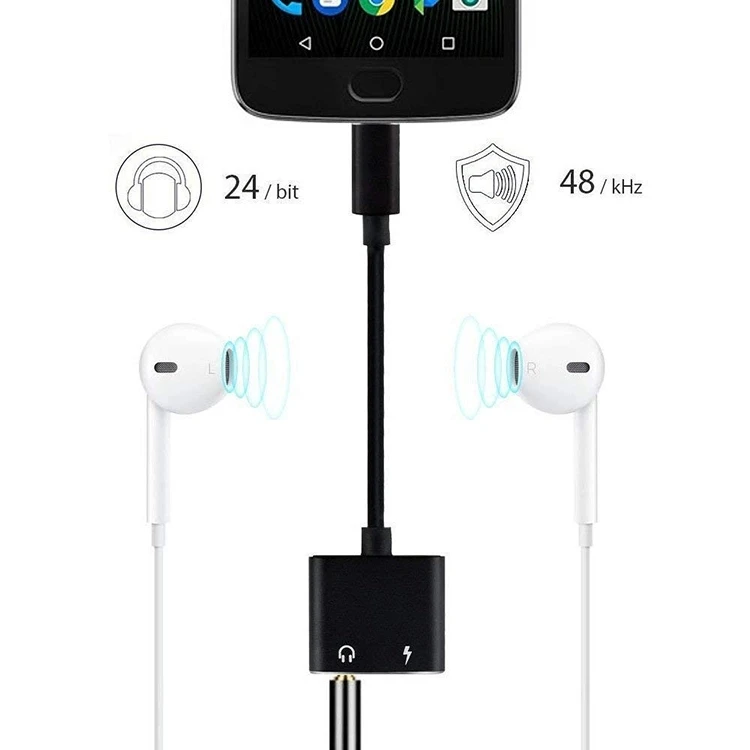 EHUNT 2 в 1 Зарядка+ аудио 3 5 мм разъем для Usb до 3 5 мм разъем Usb type C аудио разъем