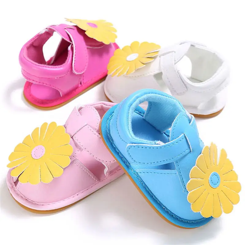 Детские сандалии обувь для девочек на плоской резиновой противоскользящей