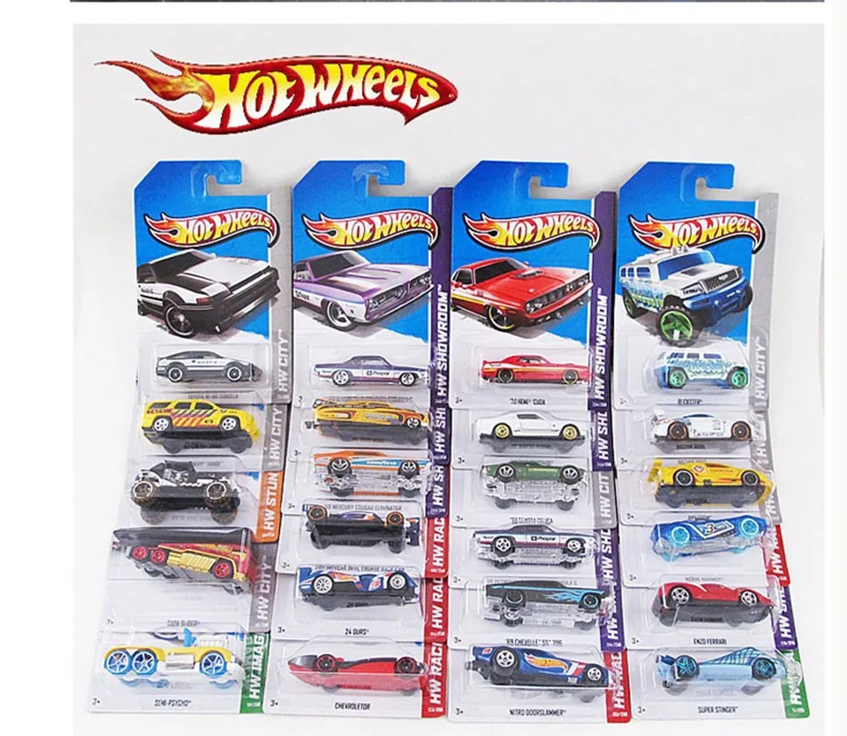 Оригинальные мини-автомобили Hot Wheels металлические автомобили игрушки для детей