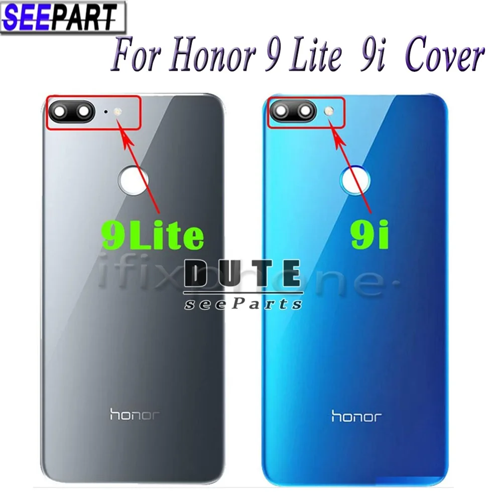 Оригинальная Крышка батарейного отсека для Huawei Honor 9 задняя крышка корпуса Lite
