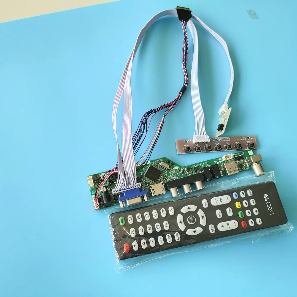 

kit for LP156WH2(TL)(RB) 1366X768 15.6" VGA remote 40pin LVDS USB Controller driver board TV AV Panel Screen LCD LED