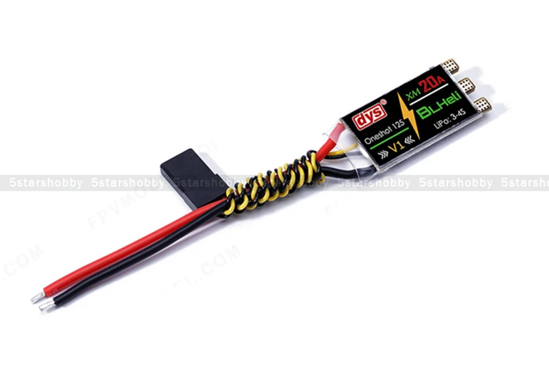 

4PCS DYS XM20A V1 mini 20A ESC Speed controller for high KV Power w/ BLHeli Firmware