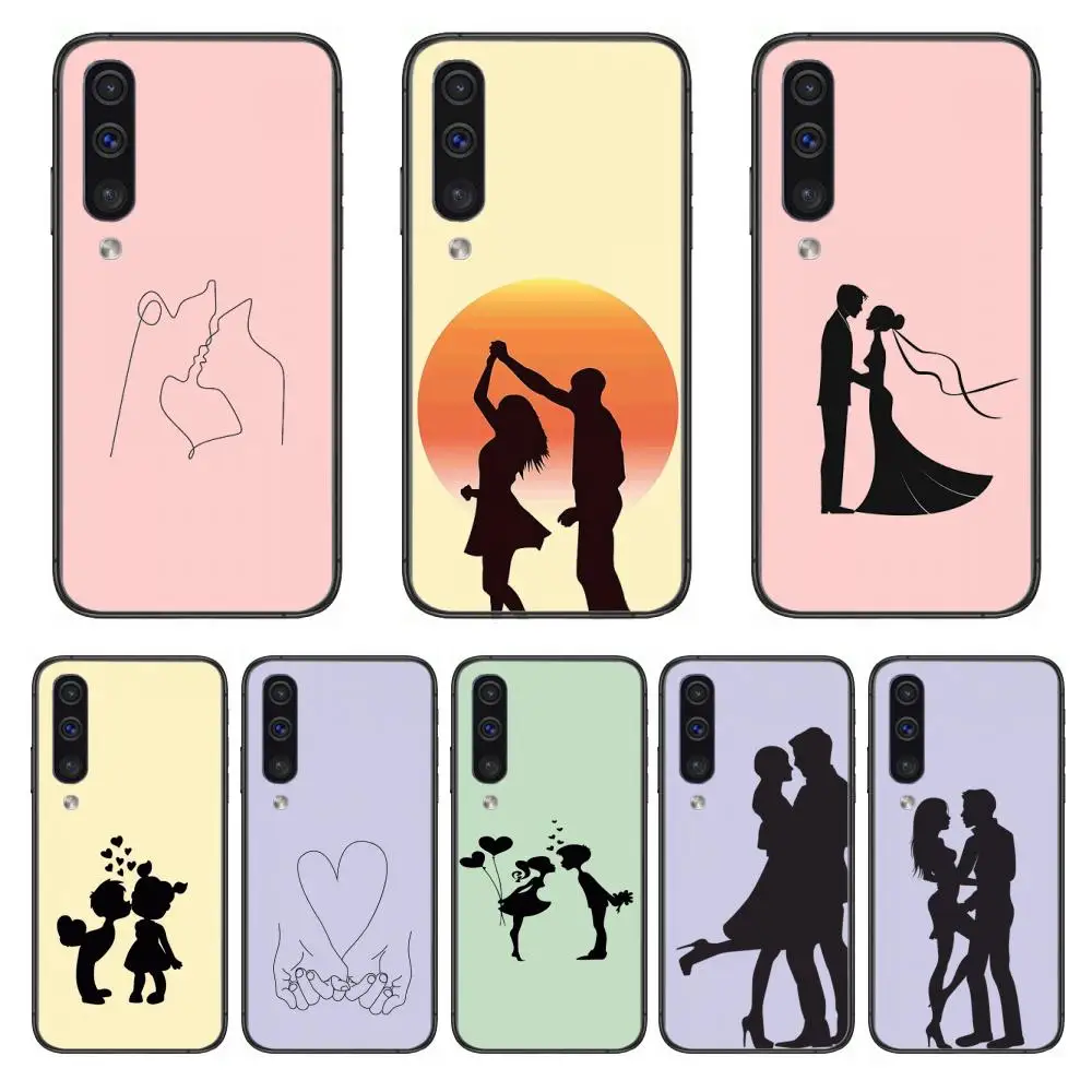 Романтические Влюбленные объятия Love You пара чехол для телефона Корпус Samsung Galaxy A 3 5