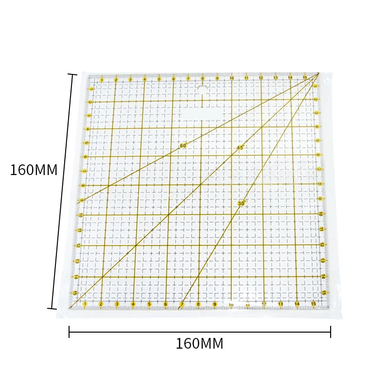 16*16 см выстегивающаяся линейка сетки линии разделочный коврик Ремесло карта