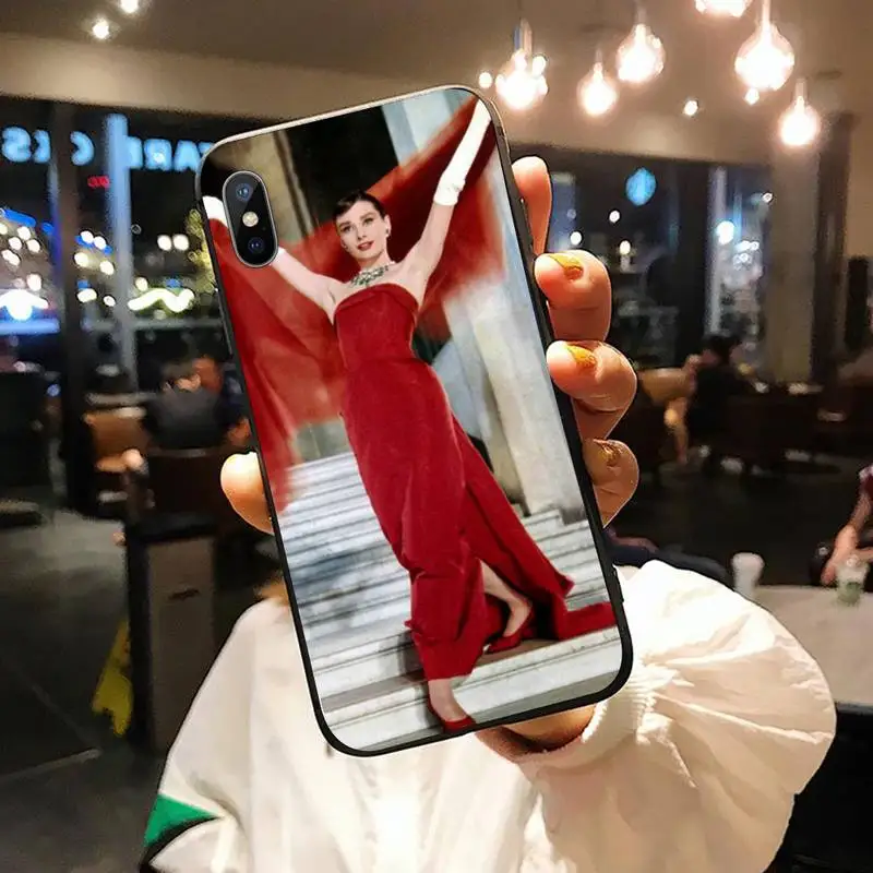 

Audrey Hepburn Actor superstar Anti-fall luxury Phone Case shell for iPhone 11 12 pro XS MAX 8 7 6 6S Plus X 5S SE 2020 XR