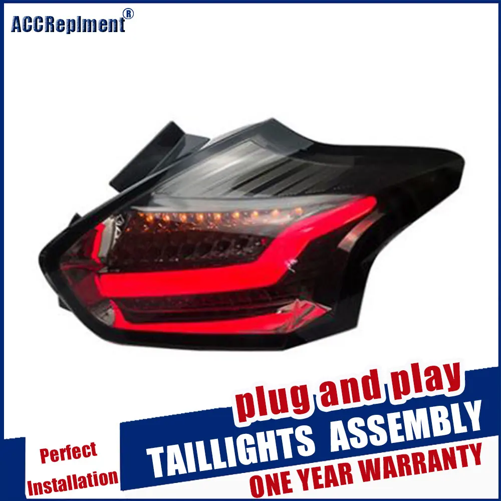 

Car Styling LED Complete Tail Lamp for Ford Focus Taillights 2015-2017 Rear Light DRL+Turn Signal+Brake+Reverse light