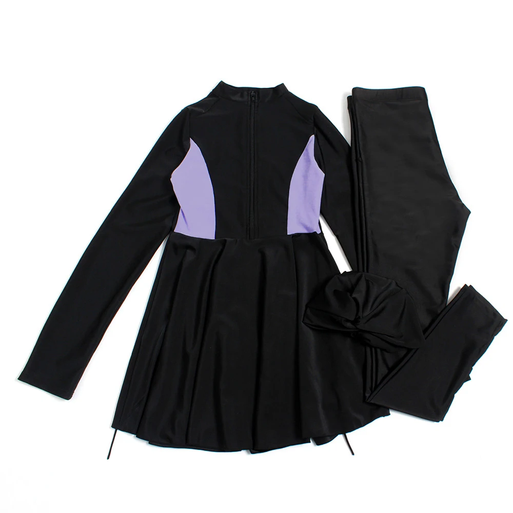 

Black Swimming Suit For Burkini Muslim Fashion Swimwear Women Swimsuit Long Sleeve Arabic Turkey Pakistani Islamic Swim Wear