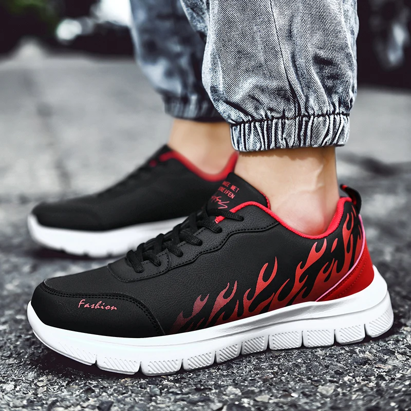 

2020 Новая модная мужская Повседневная Удобная обувь из искусственной кожи, универсальные дышащие кроссовки, мужская обувь, размер 39-44