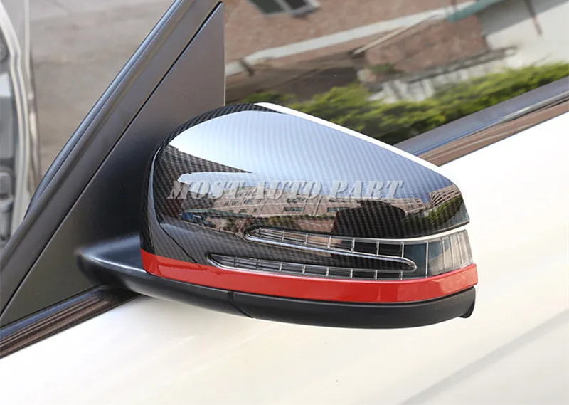 Отделка зеркала заднего вида из углеродного волокна для Benz C класса W204 2011-2013