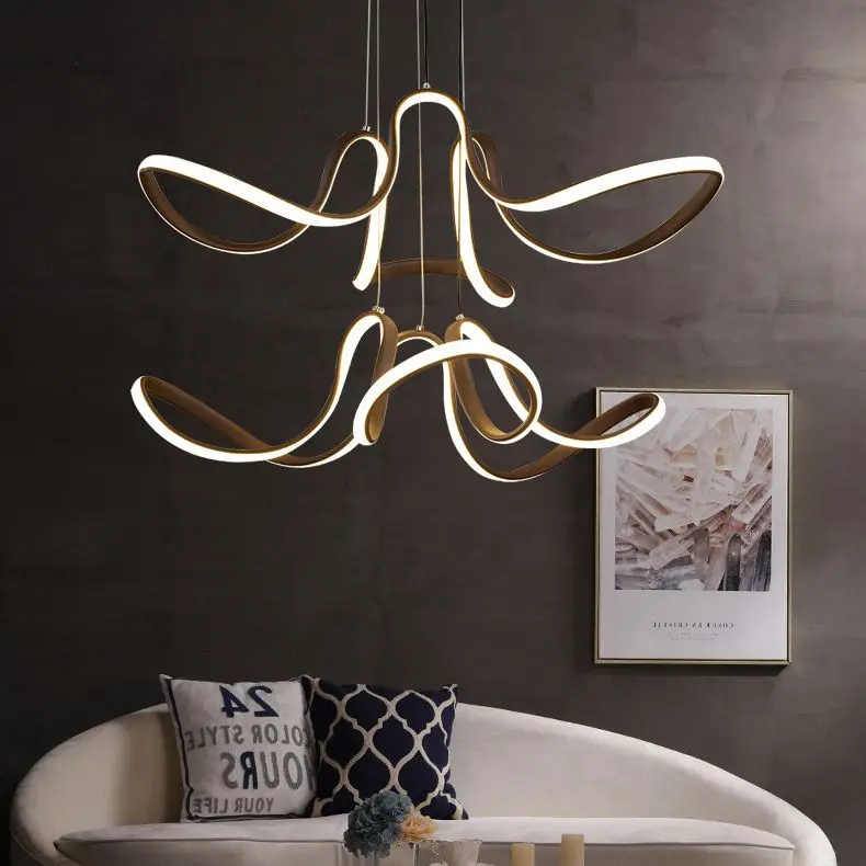 

Современная и контрастная светодиодная оригинальная потолочная лампа в скандинавском стиле для прихожей, столовой, спальни, кабинета, нова...