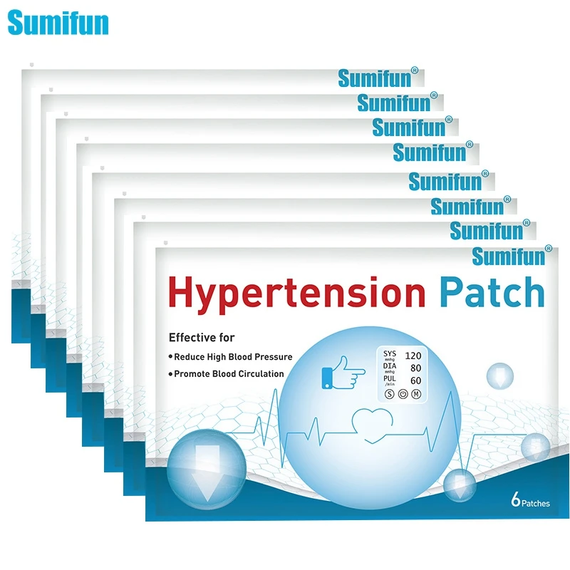 48/60/90 шт. пластырь с высоким кровяным давлением для травяной гипертензии очистки