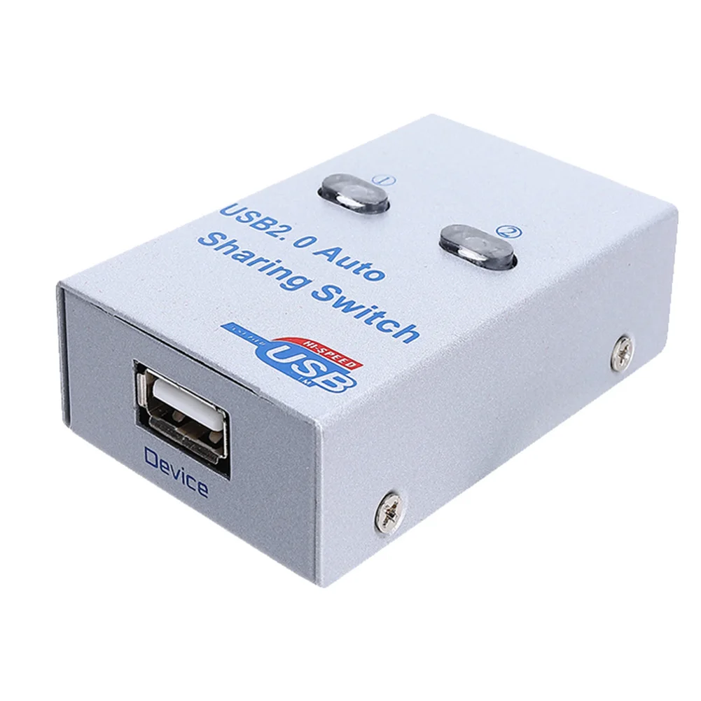 

USB 2.0 Scanner Splitter Accessories Electronic Compact Computer Switch HUB 2 Port Printer Sharing PC Adapter Box Device