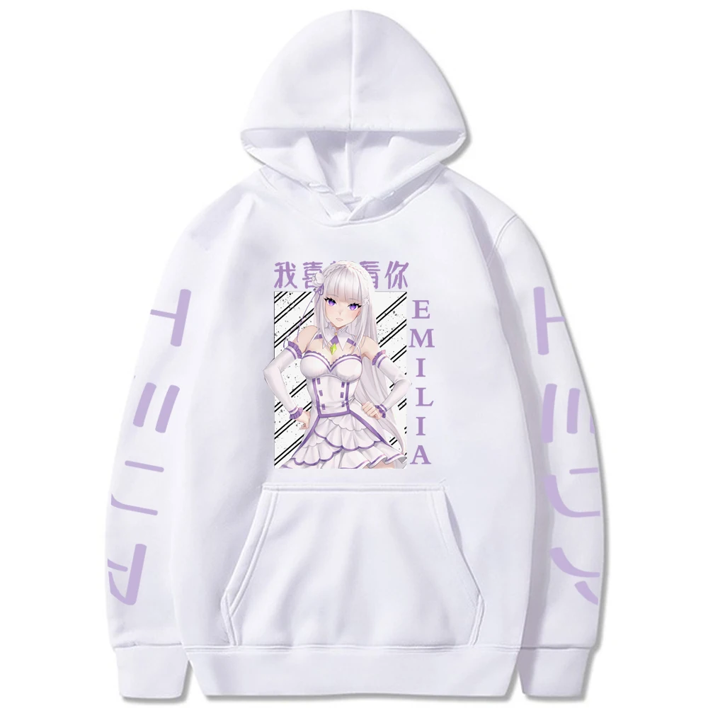 Толстовка мужская с рисунком аниме Re:Zero-start Life in other World |