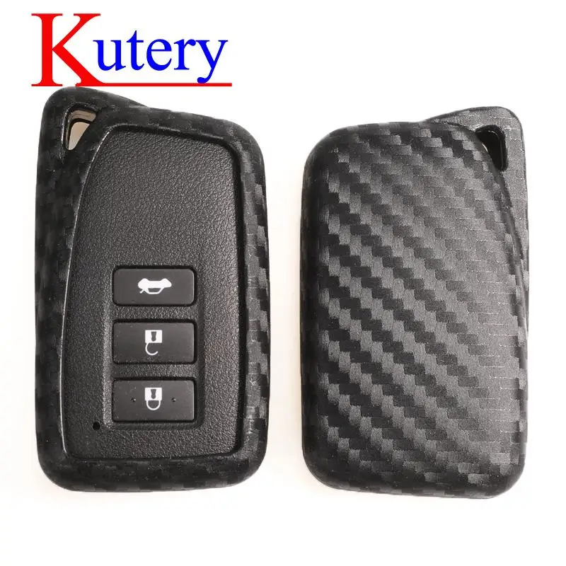 

Kutery Car Styling Carbon Silicone Key Cover For Lexus NX GS RX IS ES GX LX RC 200 250 350 LS 450H 300H Auto Fibber Case Protect
