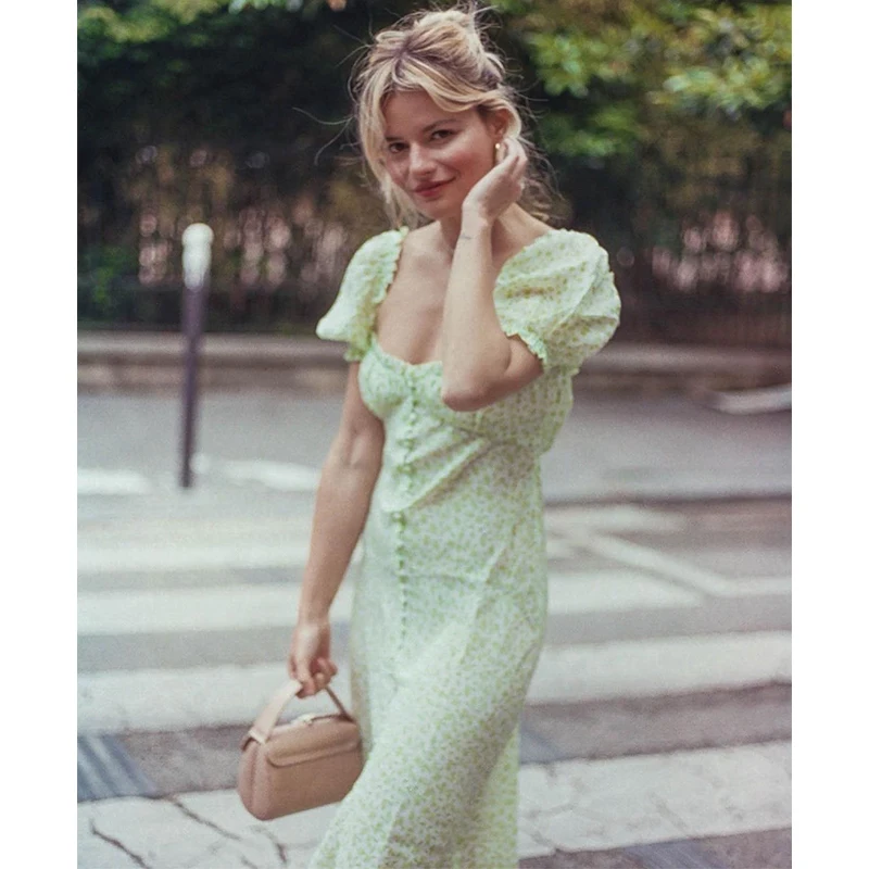 Сексуальное шелковое платье с цветочным принтом и оборками в стиле отпуска| |