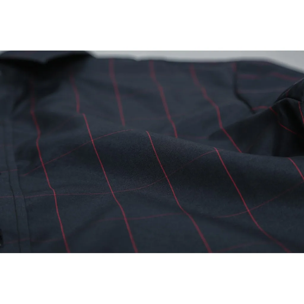 Рубашка camisa masculina мужская рубашка мужские рубашки chemise homme Кнопка отложной воротник Slim Fit длинный рукав рубашка Z4