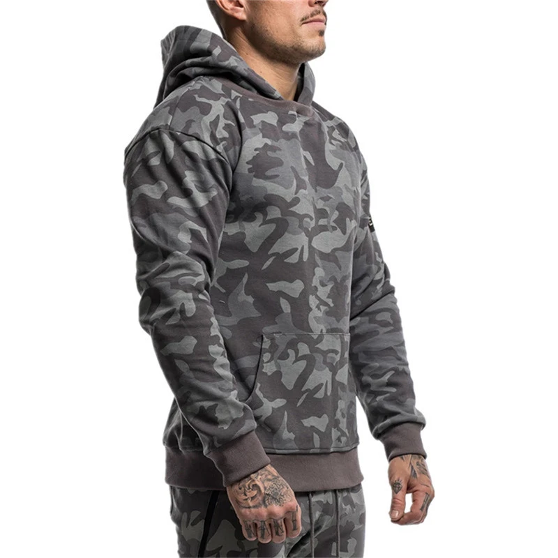 

2019 new Men's Fashion fitness coat Singlets Sweatshirts Mens Hoodies Stringer Bodybuilding Fitness Shirts Suitable For Autumn
