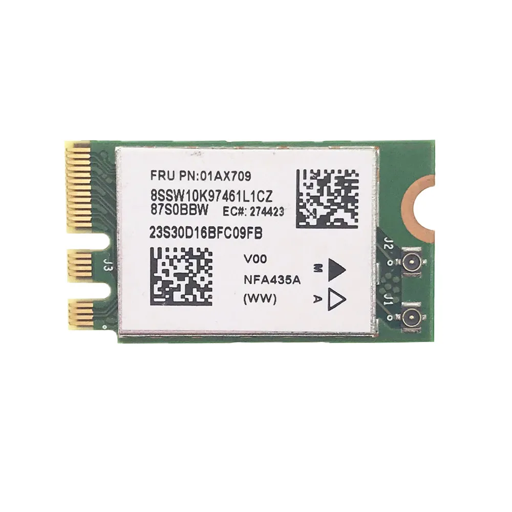 Для lenovo IdeaPad 510 15IKB E31 E470 FRU 01AX709 Atheros QCNFA435 AC 2 4G & 5G NGFF 802.11ac wifi + Bluetooth 4 1|Сетевые карты| |
