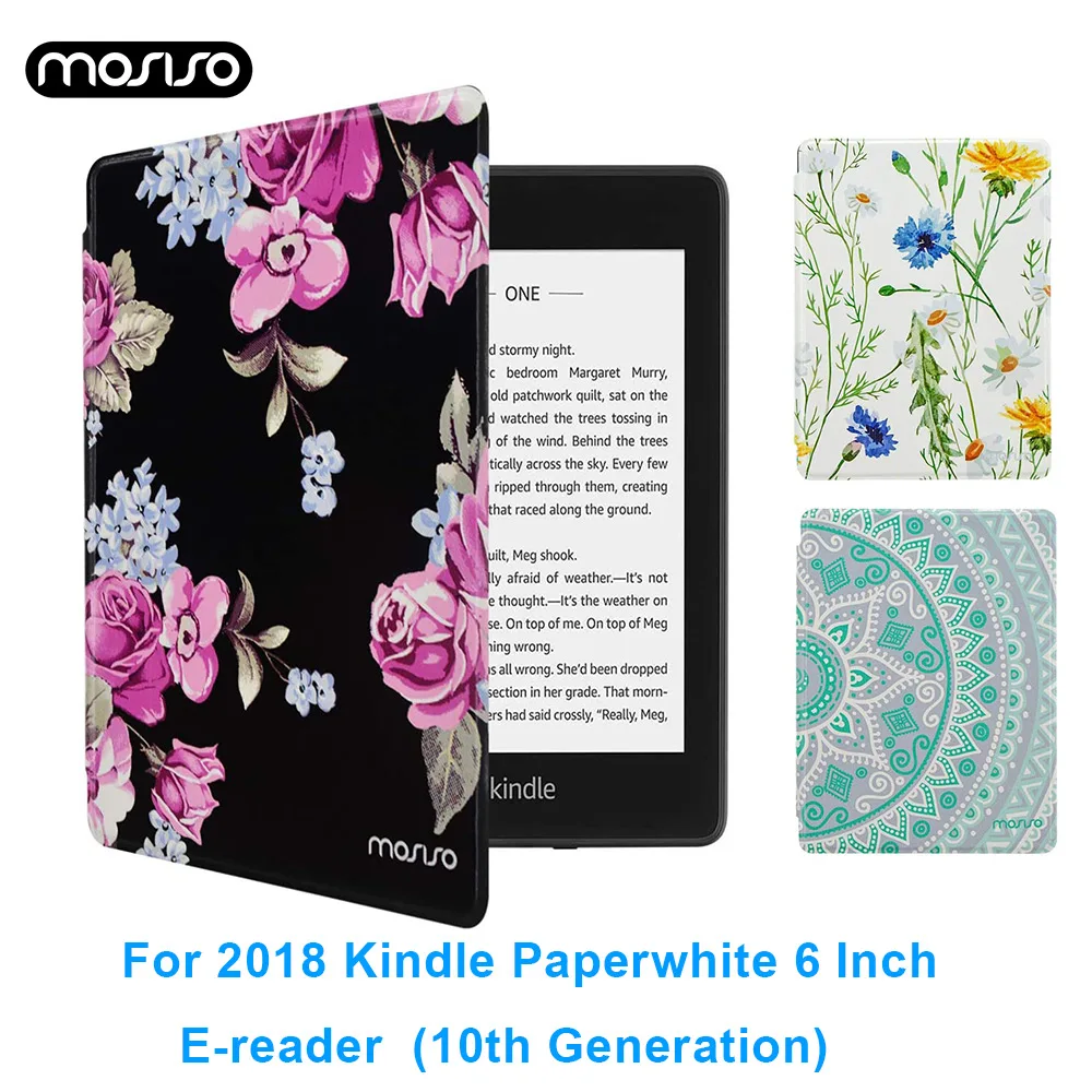 Чехол для 2018 нового Kindle Paperwhite 10-го поколения облегающий Чехол-книжка из