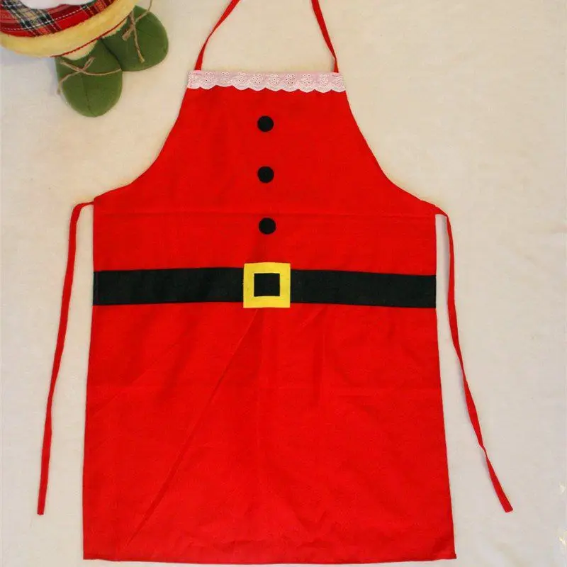 Креативный фартук на Рождество красные Кухонные фартуки платья для взрослых и