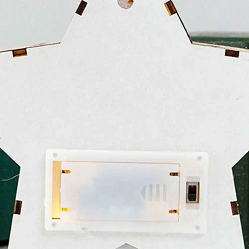 

Snowman/Old Man Christmas Ornaments Decoration Lights Xmas Decor Stars Wooden Decorations Supplies (Without Battery)