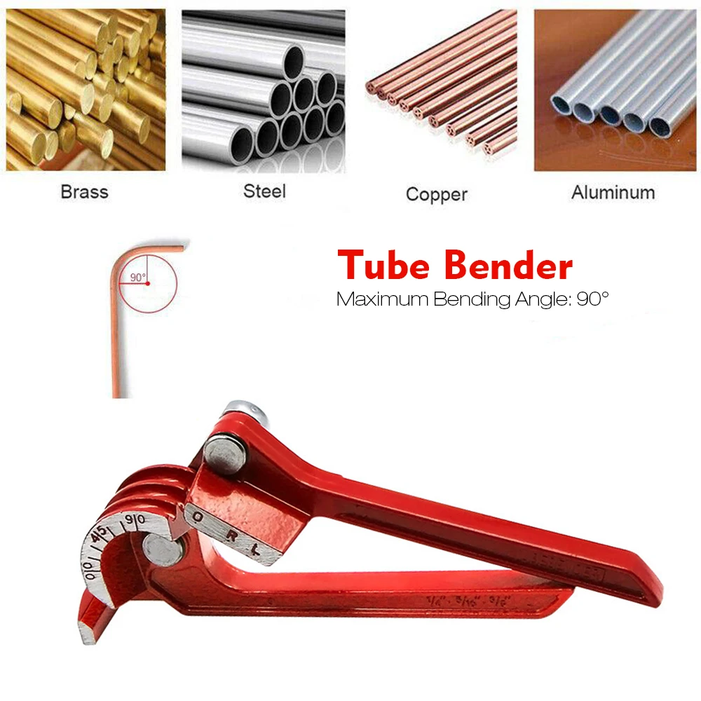 Heavy Duty Tube Bender Curving Pliers3 in 1 Tubing Pipe 1/4in 5/16in 3/8in Aluminum Copper Steel Fuel Brake Lines | Инструменты