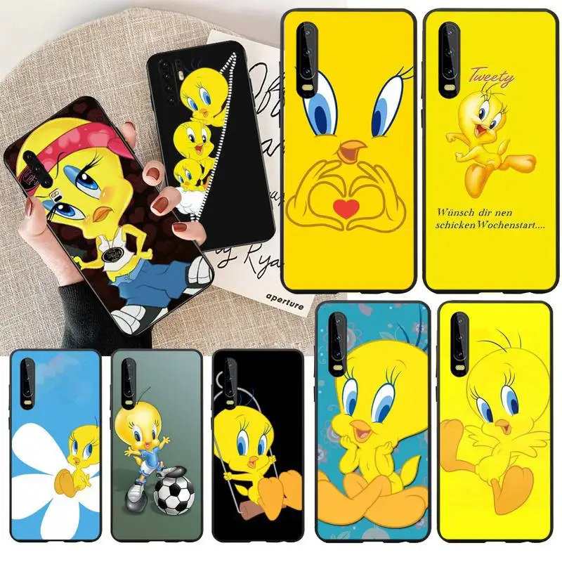 Черный чехол для телефона PENGHUWAN из ТПУ твида Huawei P30 P20 Mate 20 Pro Lite Smart Y9 prime 2019|Бамперы|