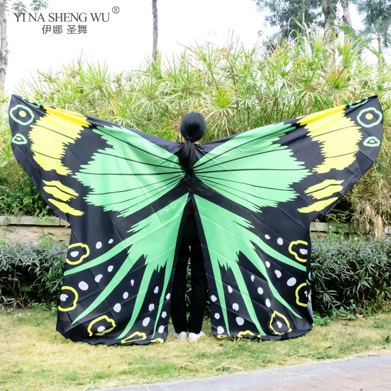 Танец живота крылья бабочки дети для девочек Болливуд танец красочный костюм