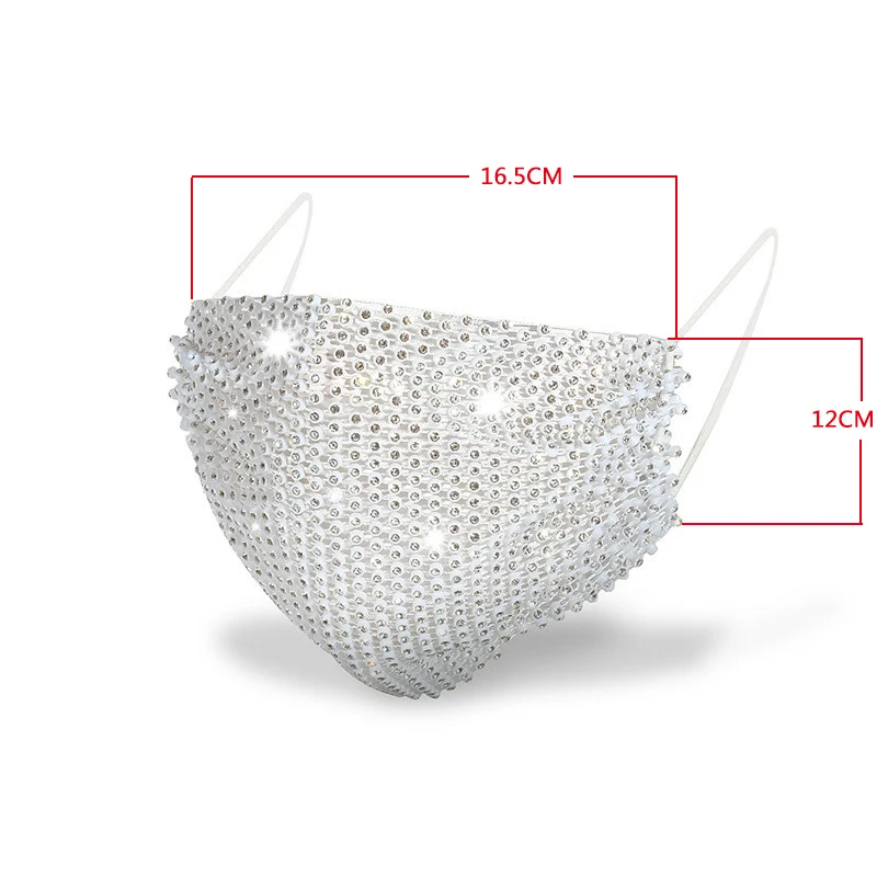 Маска для ночного клуба вечевечерние танцев взрослых блестящая со стразами