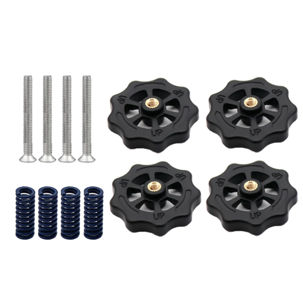 4PCS M3/M4 Screws Nuts Heat Bed Leveling Spring Knob Parts 3D Printers Print Platform Screw Calibration Accessories For Ender3 | Компьютеры